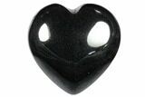 1.4" Polished Hematite Hearts - Photo 3